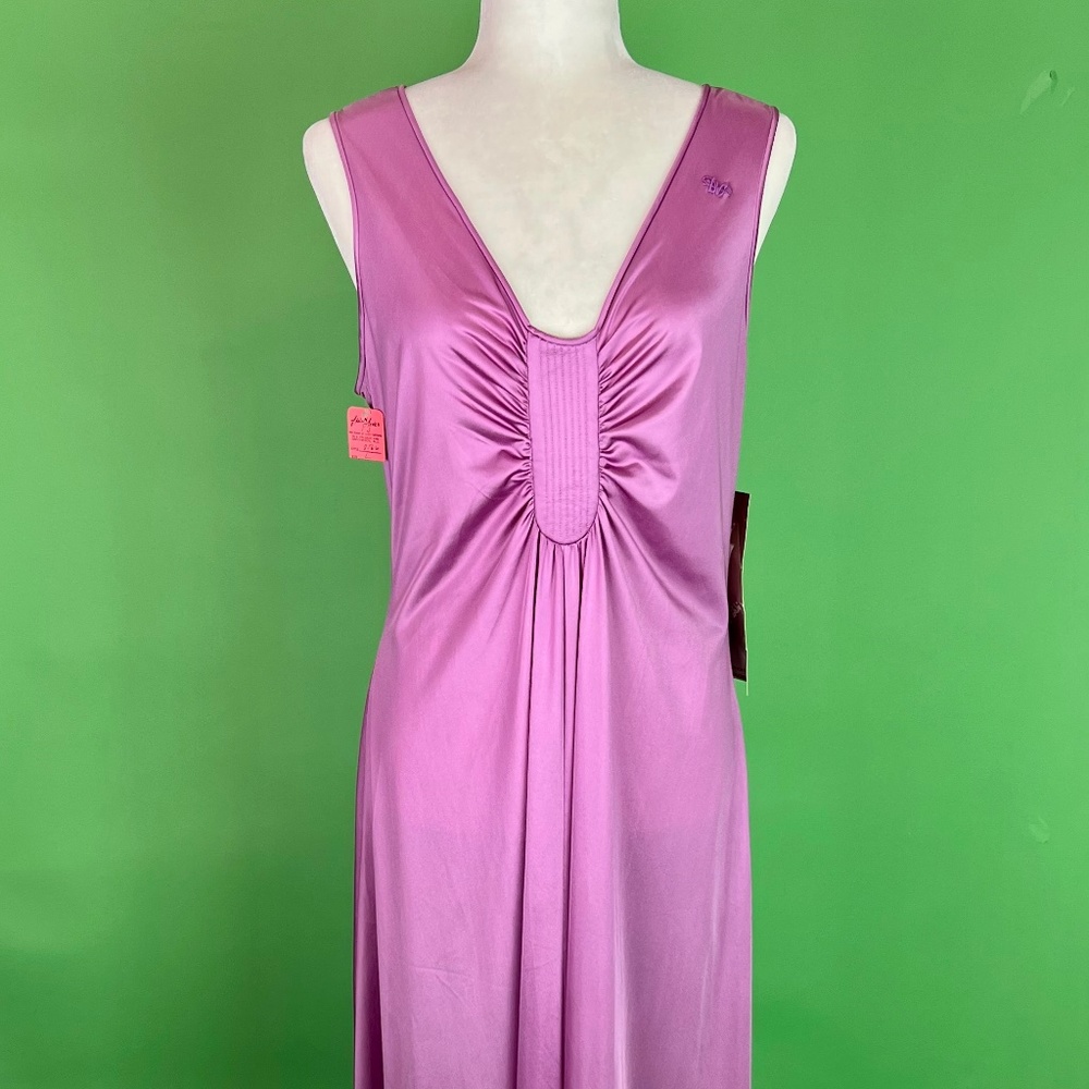 Deadstock Vintage Diane Von Furstenberg Purple Nightgown Slip Dress - Size M/L
